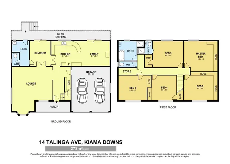 Floorplan of Homely house listing, 14 Talinga Ave, Kiama Downs NSW 2533