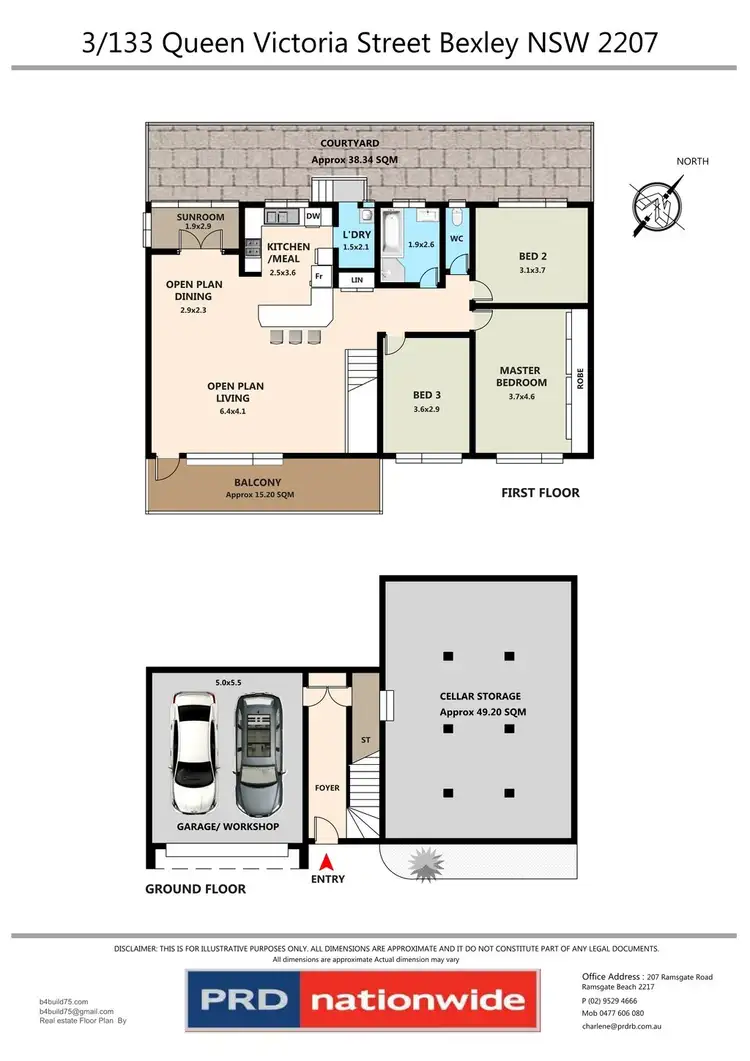 Floorplan of Homely townhouse listing, 3/133 Queen Victoria Street, Bexley NSW 2207