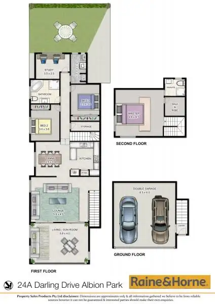 Floorplan of Homely semi-detached listing, 24A Darling Drive, Albion Park NSW 2527