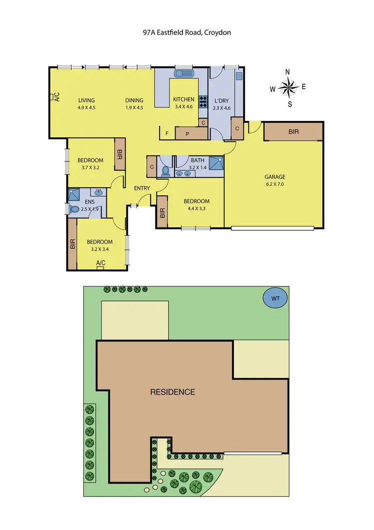 Floorplan of Homely house listing, 97A Eastfield Road, Croydon VIC 3136
