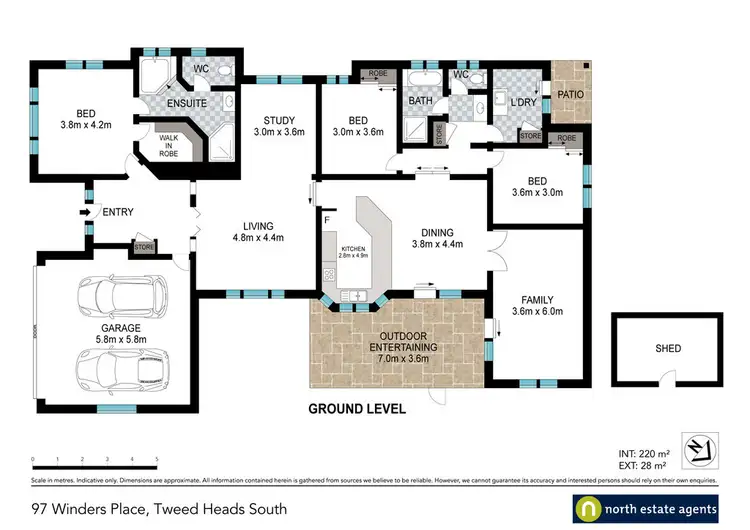 Floorplan of Homely house listing, 97 Winders Place, Banora Point NSW 2486