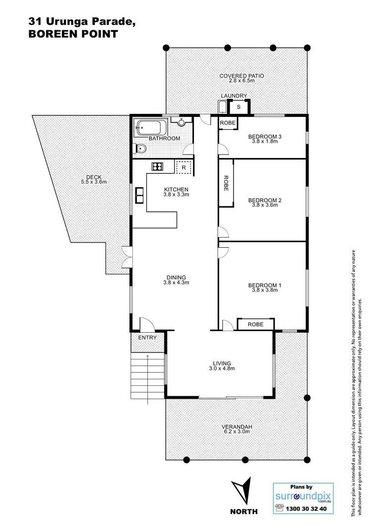 Floorplan of Homely house listing, 31 Urunga Parade, Boreen Point QLD 4565