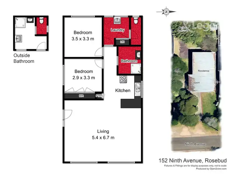 Floorplan of Homely house listing, 152 Ninth Avenue, Rosebud VIC 3939