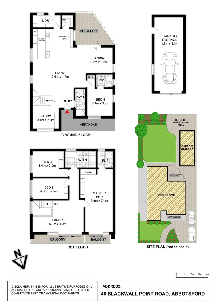 Floorplan of Homely house listing, 46 Blackwall Point Road, Abbotsford NSW 2046