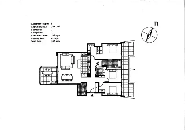 Floorplan of Homely apartment listing, 305/1 Distillery Drive, Pyrmont NSW 2009
