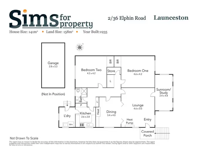 Floorplan of Homely house listing, 2/36 Elphin Road, Launceston TAS 7250