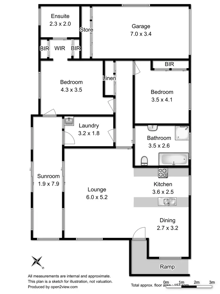 Floorplan of Homely unit listing, 1/8 Patonga Street, Kingston TAS 7050