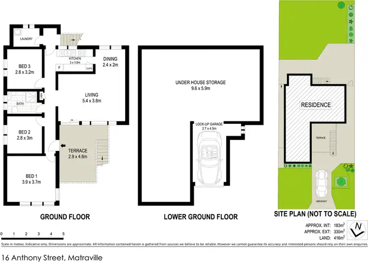 Floorplan of Homely house listing, 16 Anthony Street, Matraville NSW 2036