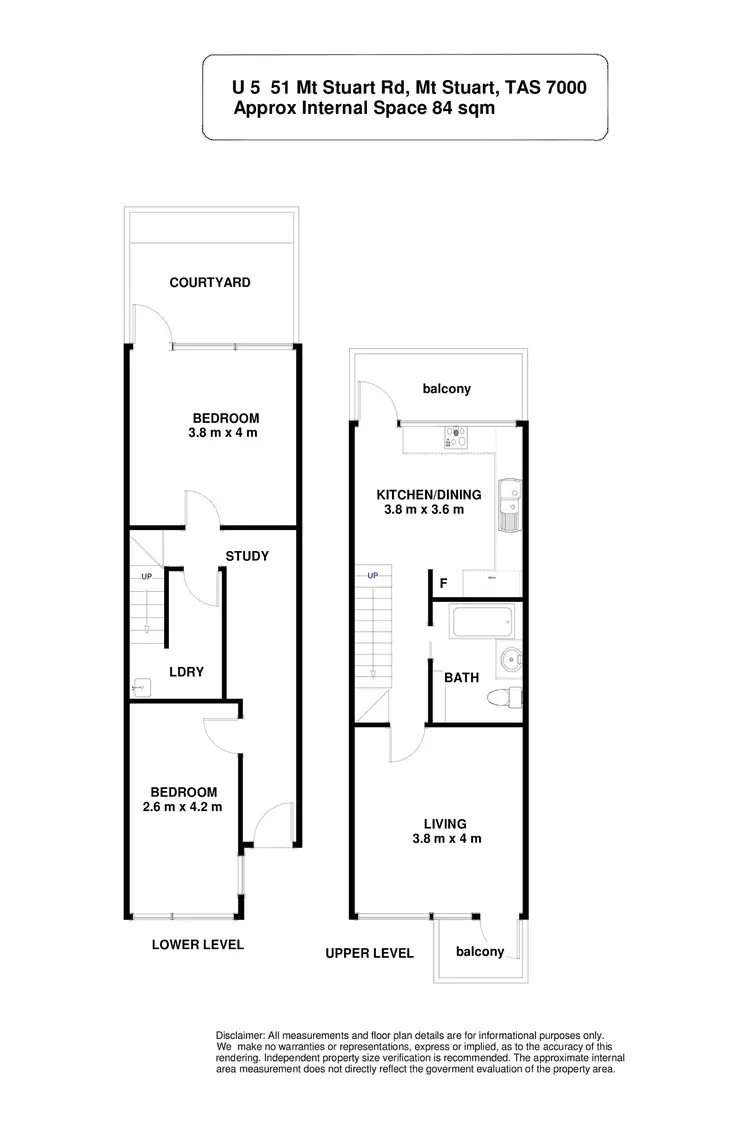 Floorplan of Homely apartment listing, 5/51 Mount Stuart Road, Mount Stuart TAS 7000