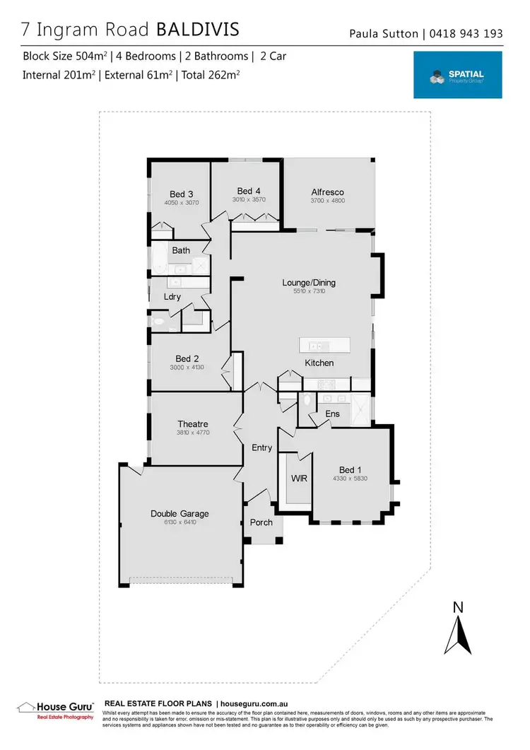 Floorplan of Homely house listing, 7 Ingram Rd, Baldivis WA 6171