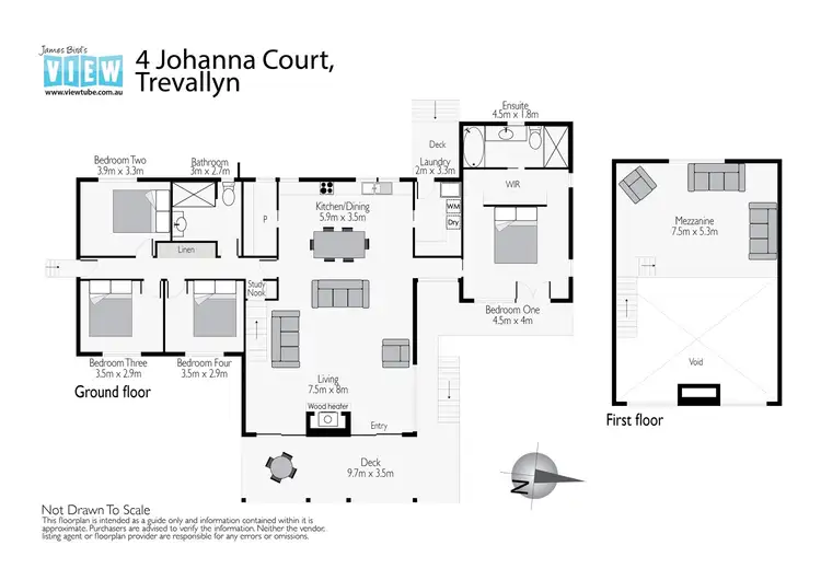 Floorplan of Homely house listing, 4 Johanna Court, Trevallyn TAS 7250
