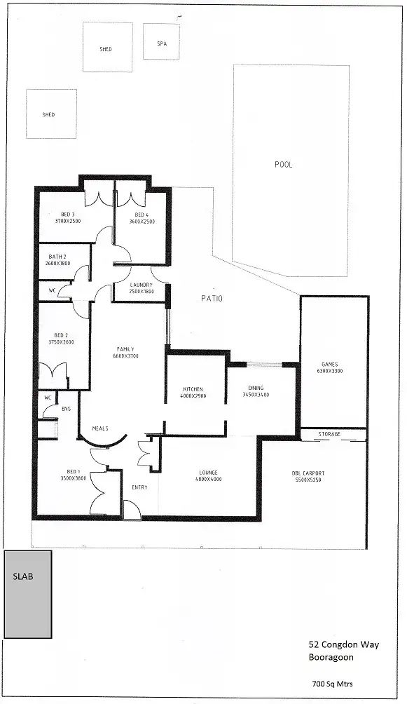 Floorplan of Homely house listing, 52 Congdon Way, Booragoon WA 6154