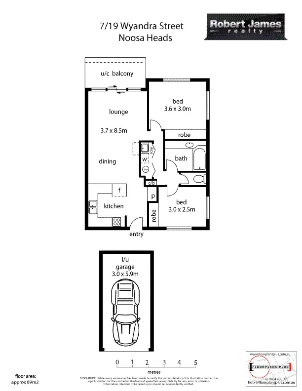 Floorplan of Homely unit listing, 7/19 Wyandra Street, Noosa Heads QLD 4567
