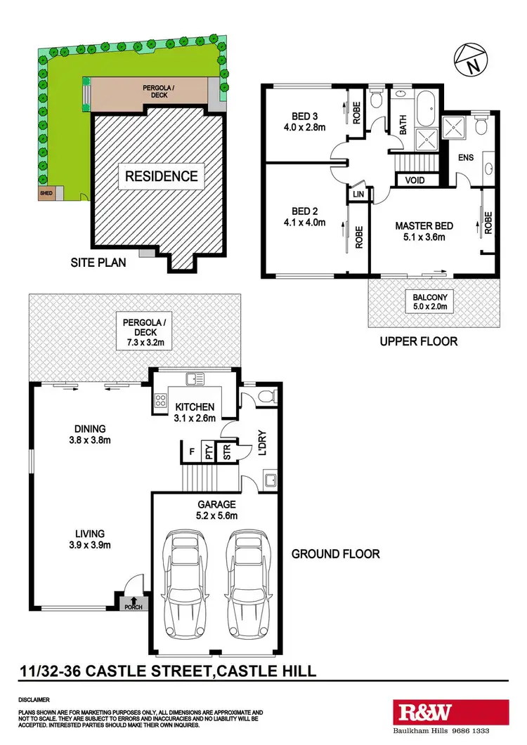 Floorplan of Homely townhouse listing, 11/32-36 Castle Street, Castle Hill NSW 2154