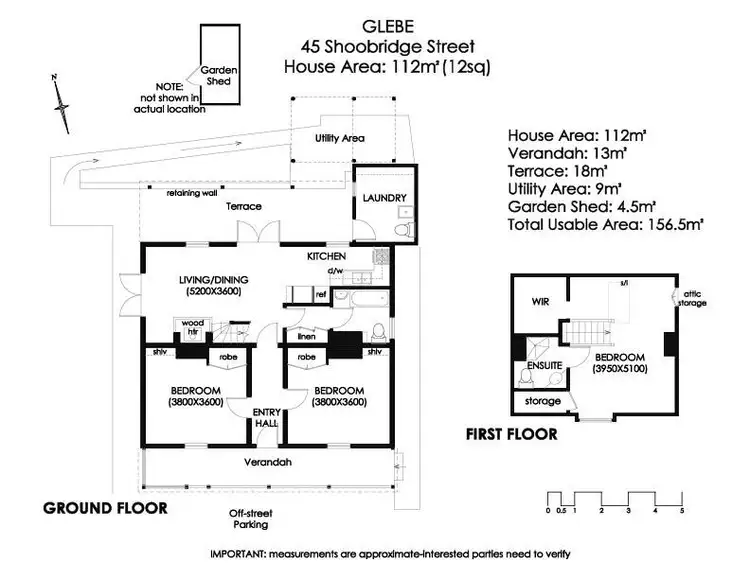 Floorplan of Homely house listing, 45 Shoobridge Street, Glebe TAS 7000