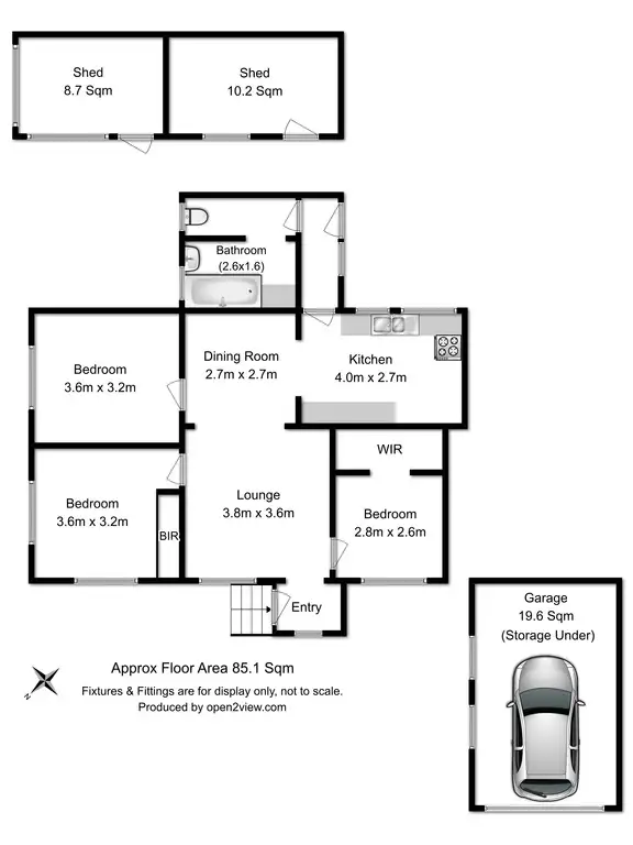 Floorplan of Homely house listing, 41 First Ave, West Moonah TAS 7009