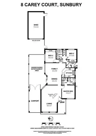 Floorplan of Homely house listing, 8 Carey Court, Sunbury VIC 3429