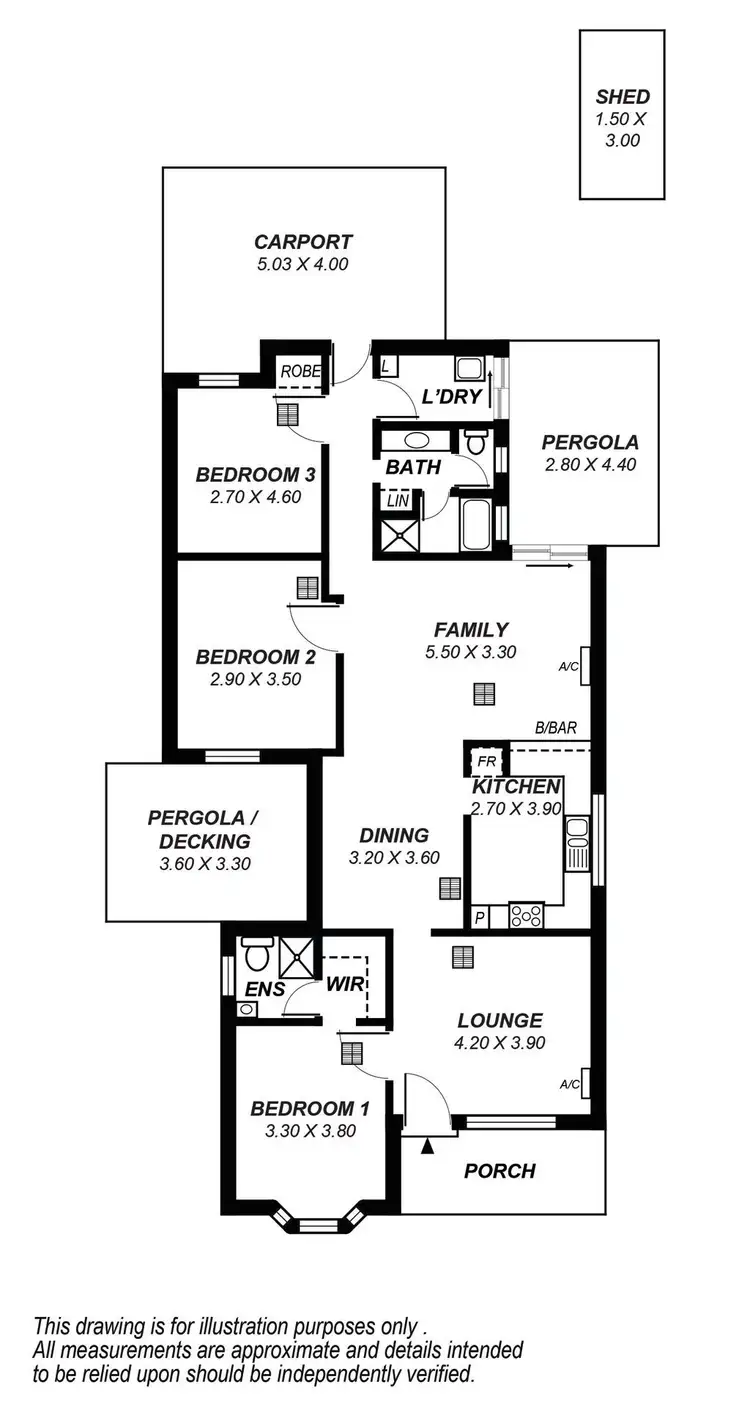 Floorplan of Homely villa listing, 9 De Pledge Ct, Wynn Vale SA 5127