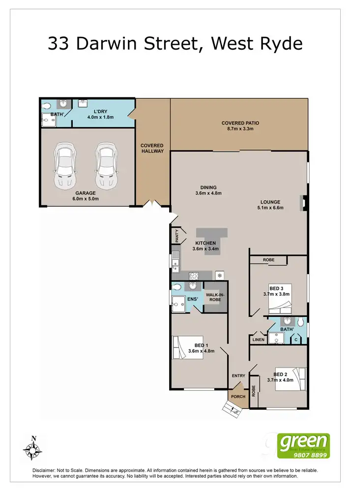 Floorplan of Homely house listing, 33 Darwin Street, West Ryde NSW 2114