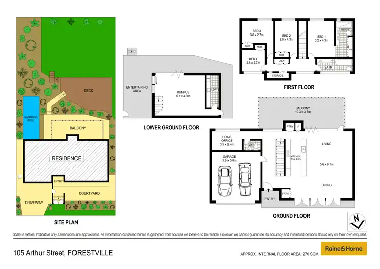 Floorplan of Homely house listing, 105 Arthur Street, Forestville NSW 2087