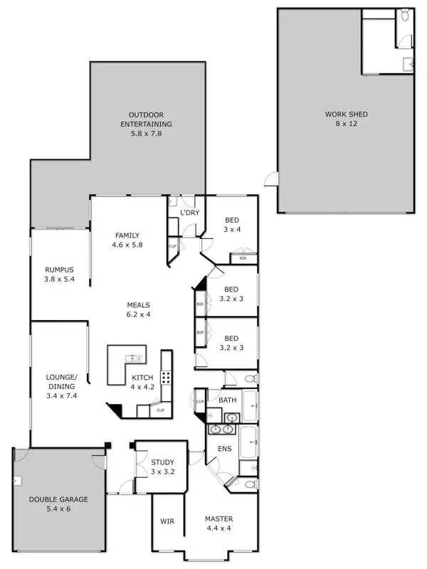 Floorplan of Homely house listing, 2 Pinot Court, Sunbury VIC 3429