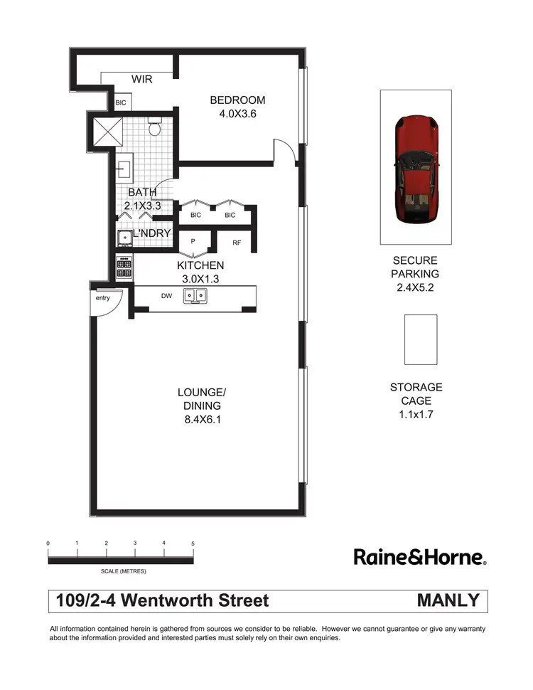 Floorplan of Homely apartment listing, 109/2-4 Wentworth Street, Manly NSW 2095