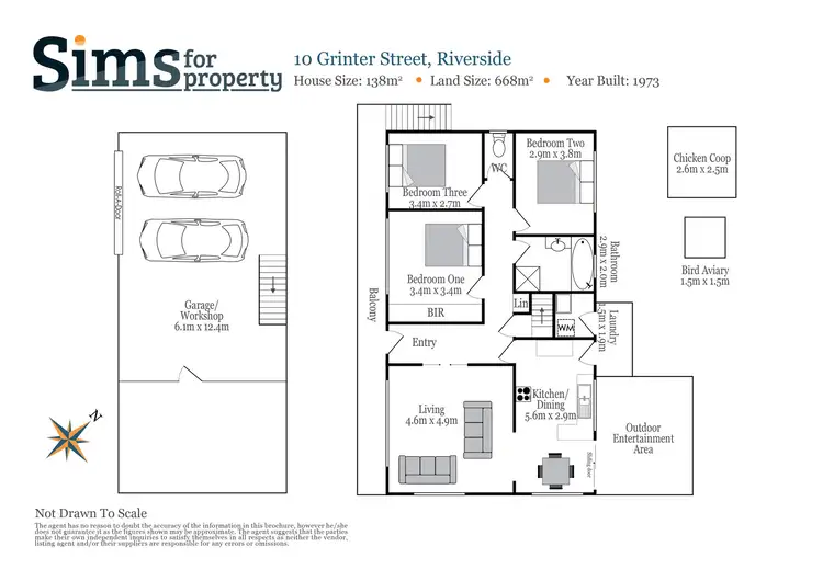 Floorplan of Homely house listing, 10 Grinter Street, Riverside TAS 7250