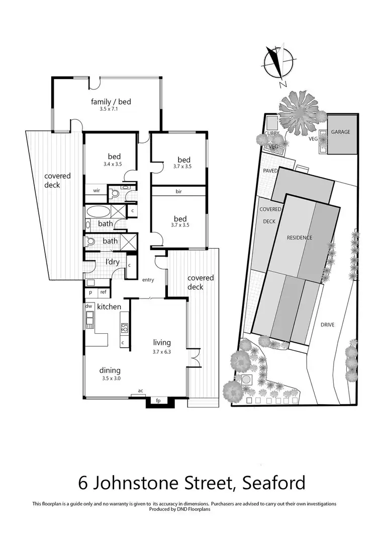 Floorplan of Homely house listing, 6 Johnstone Street, Seaford VIC 3198