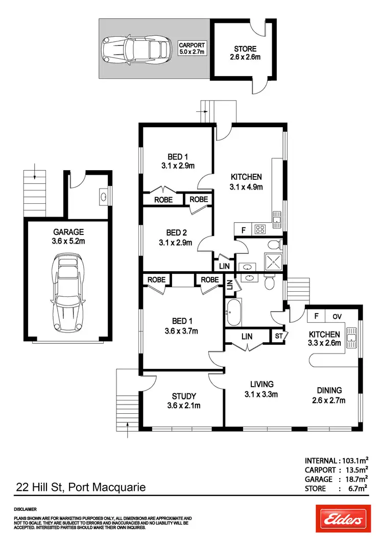 Floorplan of Homely house listing, 22 Hill Street, Port Macquarie NSW 2444