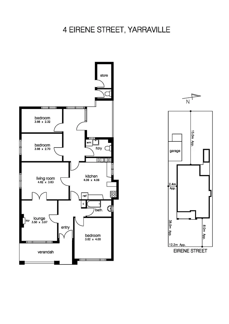 Floorplan of Homely house listing, 4 Eirene Street, Yarraville VIC 3013