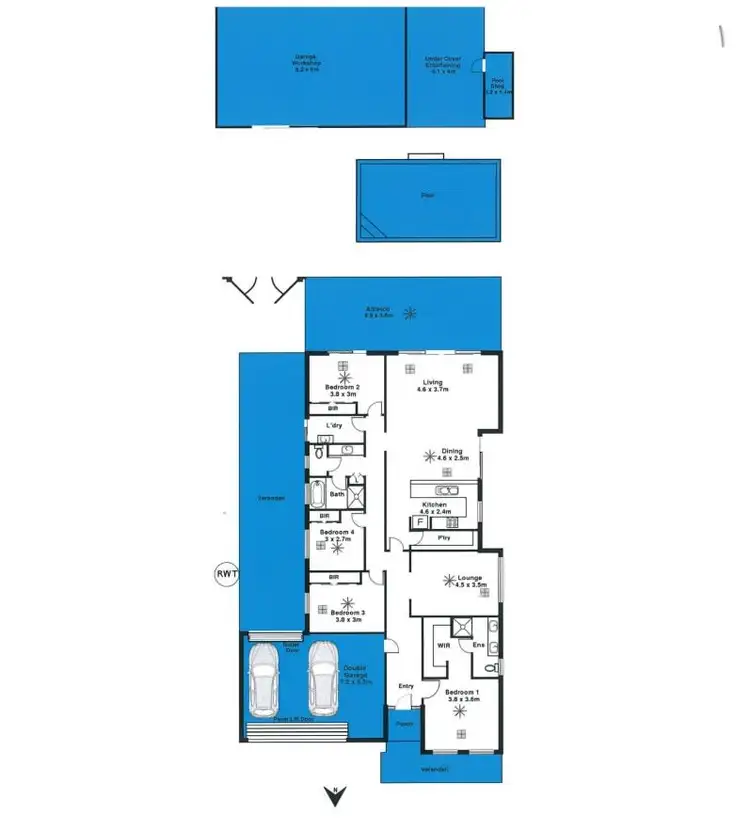 Floorplan of Homely house listing, 15 College Road, Somerton Park SA 5044