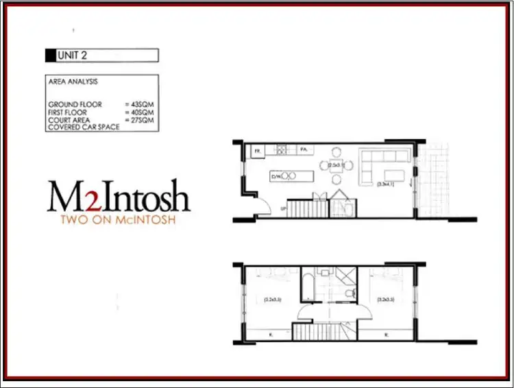 Floorplan of Homely terrace listing, 2/2 McIntosh Street, Queanbeyan NSW 2620