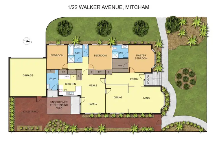 Floorplan of Homely unit listing, 1/22 Walker Avenue, Mitcham VIC 3132