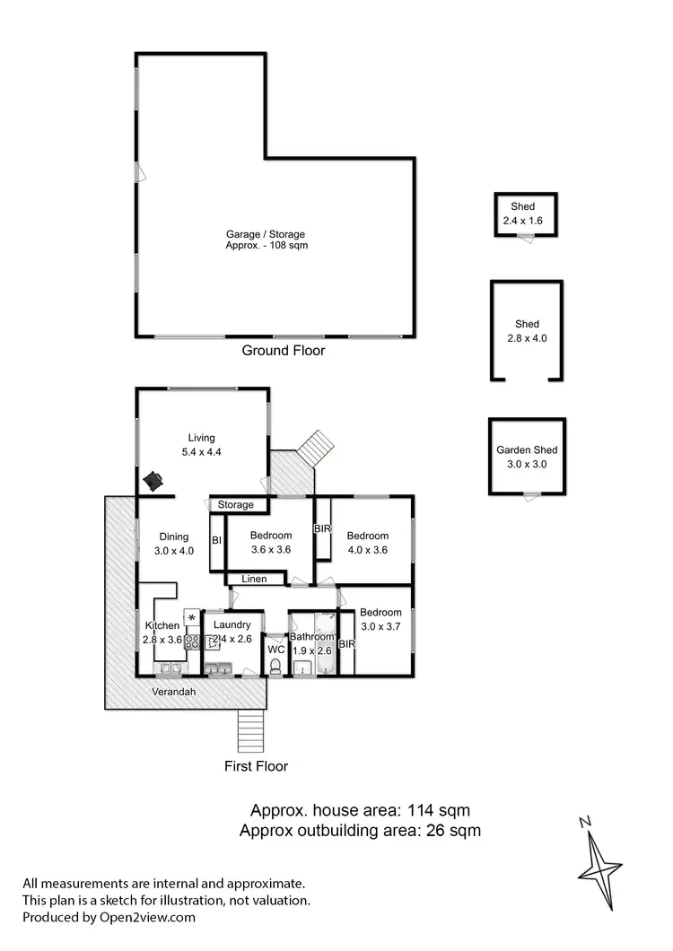 Floorplan of Homely house listing, 167 Brightwater Road, Blackmans Bay TAS 7052