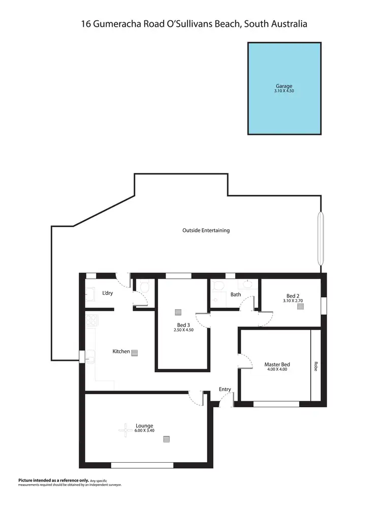 Floorplan of Homely house listing, 16 Gumeracha Road, O'sullivan Beach SA 5166