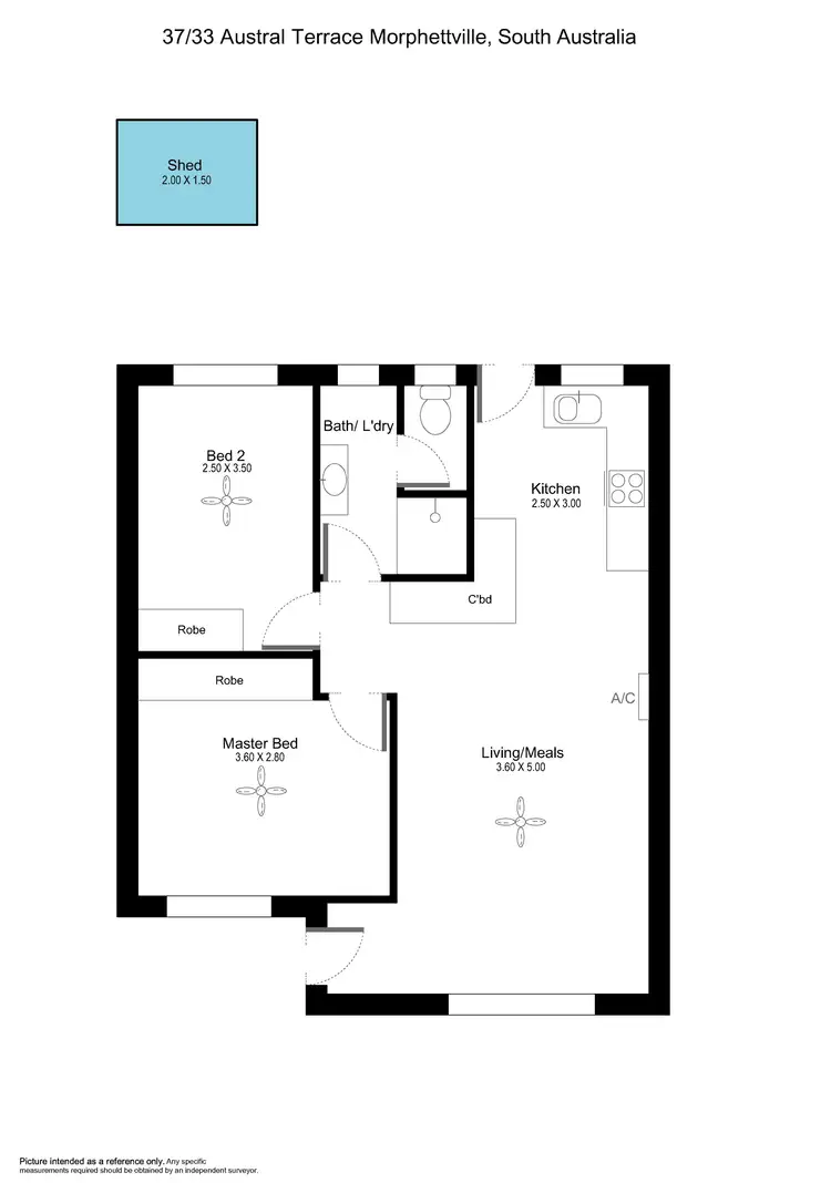 Floorplan of Homely unit listing, 37/33 Austral terrace, Morphettville SA 5043