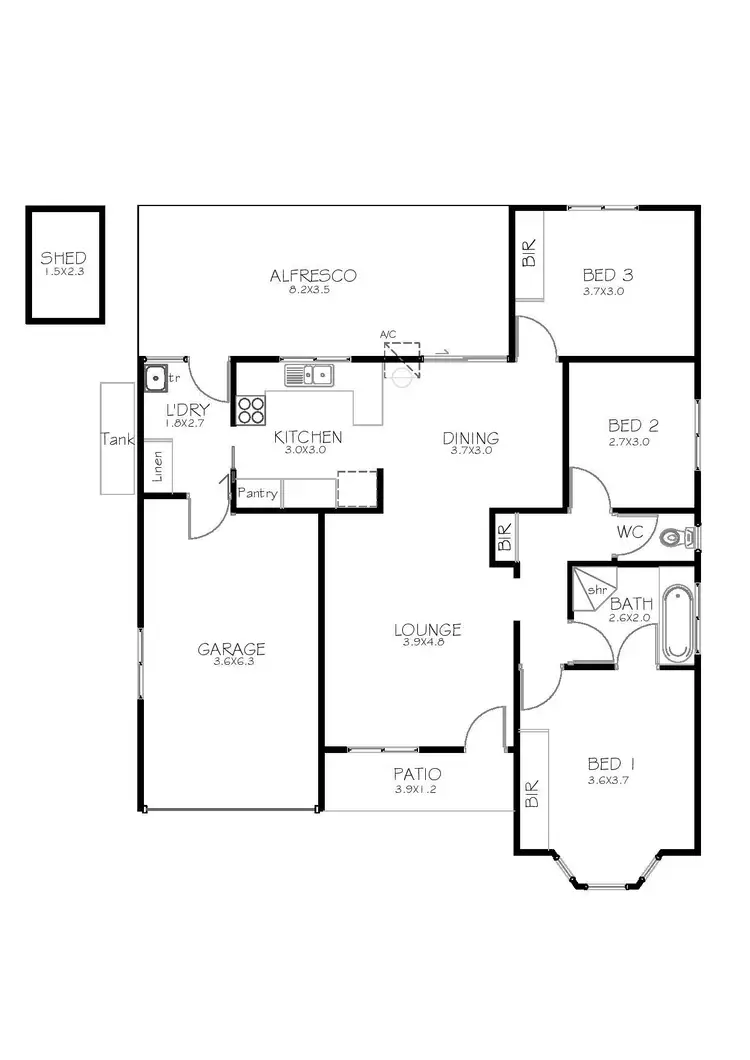 Floorplan of Homely unit listing, 7/57 Marine Avenue, Port Lincoln SA 5606