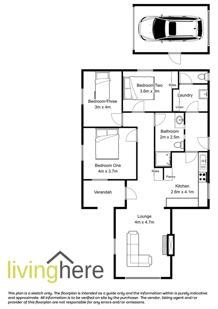 Floorplan of Homely house listing, 13 Grubb Street, Mowbray TAS 7248