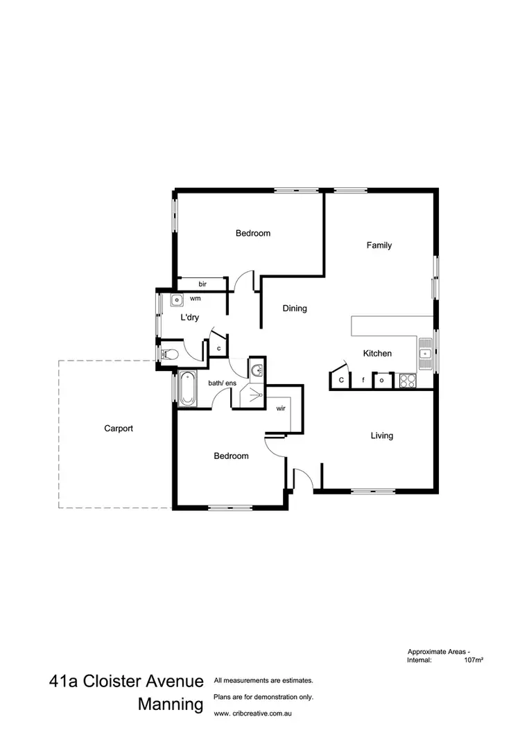 Floorplan of Homely house listing, 41A Cloister Avenue, Manning WA 6152