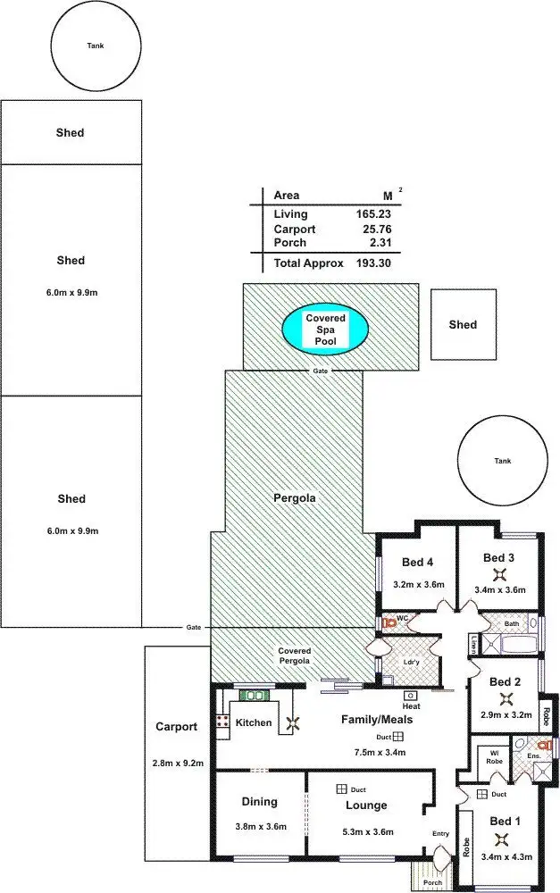 Floorplan of Homely house listing, 1089 Stebonheath Road, Munno Para West SA 5115