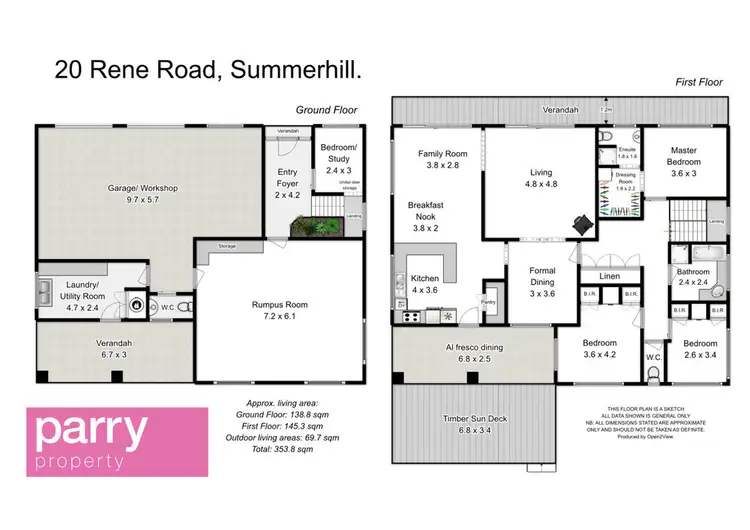 Floorplan of Homely house listing, 20 Rene Road, Summerhill TAS 7250