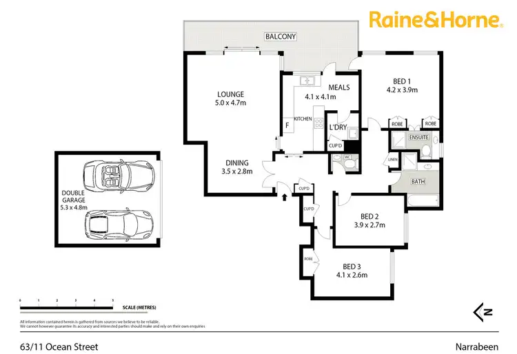 Floorplan of Homely unit listing, 63/11 Ocean Street, Narrabeen NSW 2101