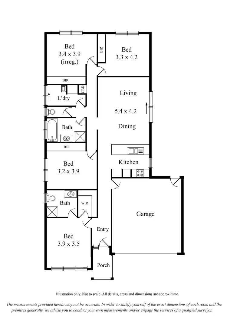 Floorplan of Homely house listing, 34 Fitzwilliam Drive, Doreen VIC 3754