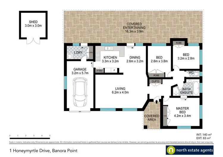 Floorplan of Homely house listing, 1 Honeymyrtle Drive, Banora Point NSW 2486