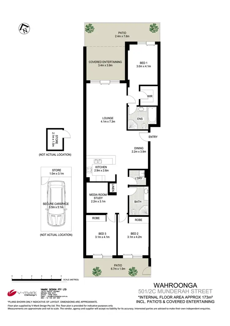 Floorplan of Homely apartment listing, 501/2C Munderah St, Wahroonga NSW 2076