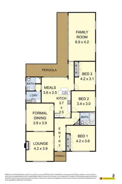Floorplan of Homely house listing, 112A Roberts Street, Essendon VIC 3040