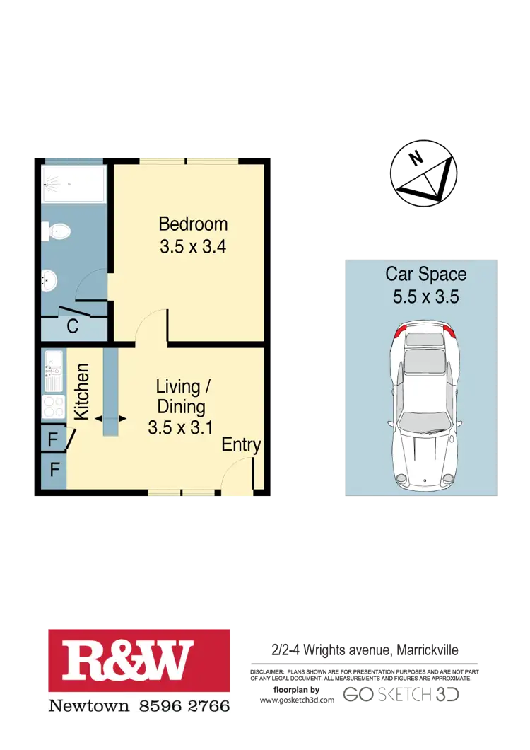 Floorplan of Homely unit listing, 3/2-4 Wrights Avenue, Marrickville NSW 2204