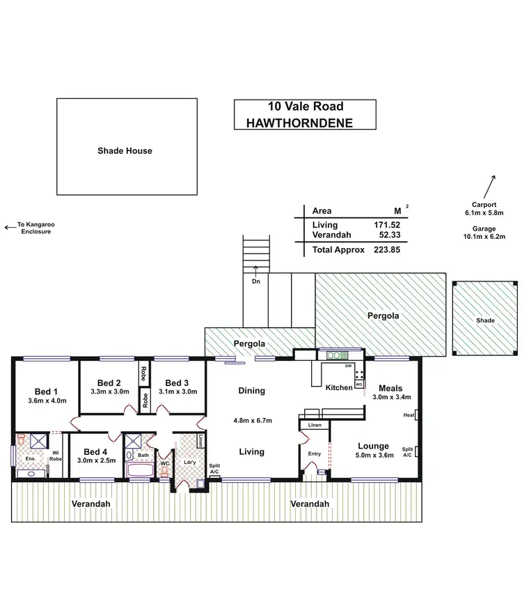 Floorplan of Homely house listing, 10 Vale Road, Hawthorndene SA 5051