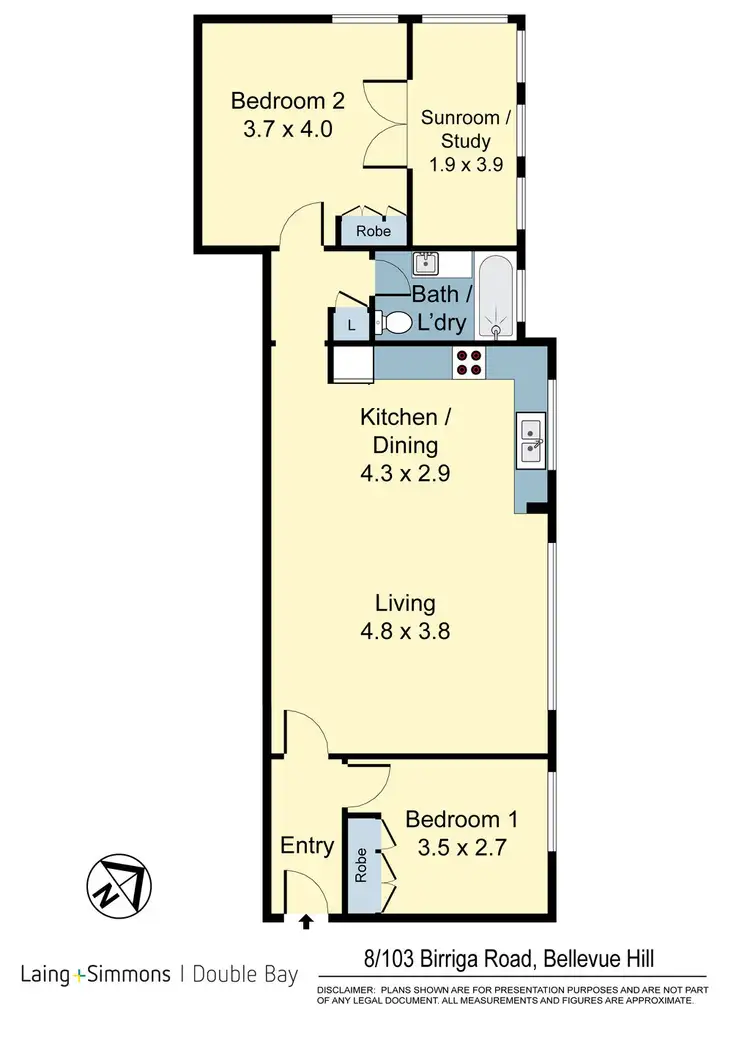 Floorplan of Homely apartment listing, 8/103 Birriga Road, Bellevue Hill NSW 2023