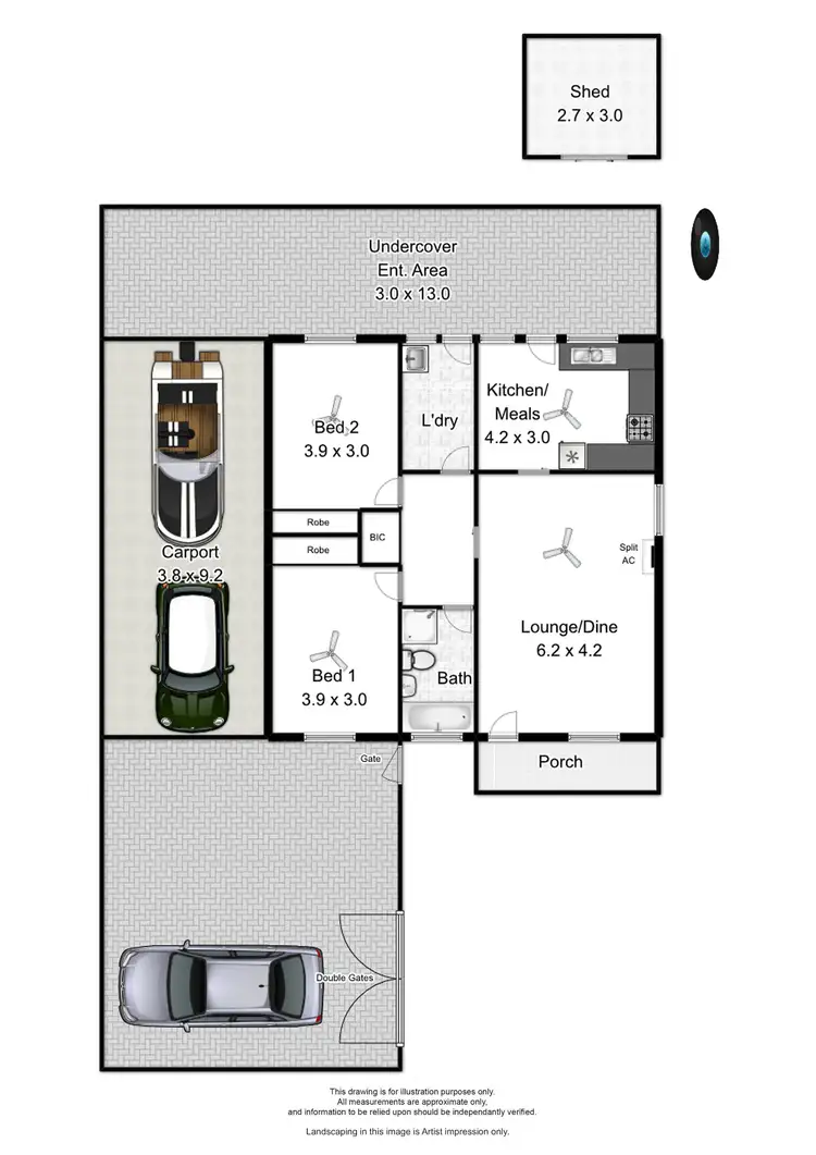Floorplan of Homely unit listing, Unit 3 8 Grateley Street, Elizabeth Grove SA 5112